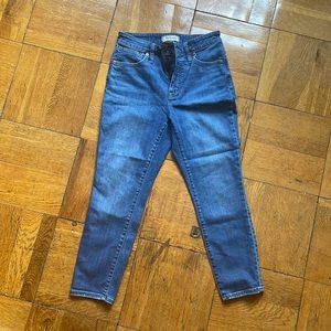 Madewell Curvy High-Rise Skinny Crop Jeans (26P)